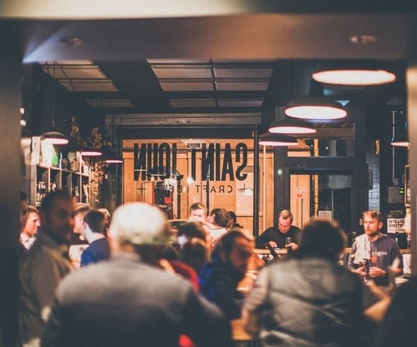 Dining room of Saint John Craft Beer Bar Launceston