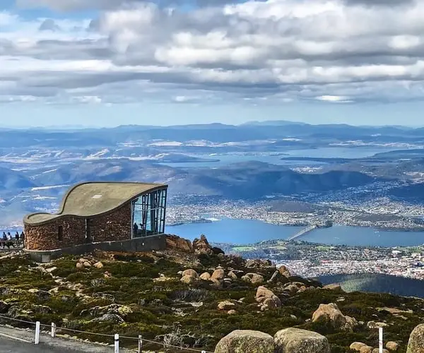Mount Wellington lookout, overlooking Hobart