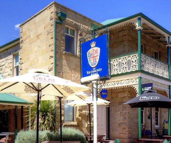 Richmond Arms Hotel in Richmond Tasmania