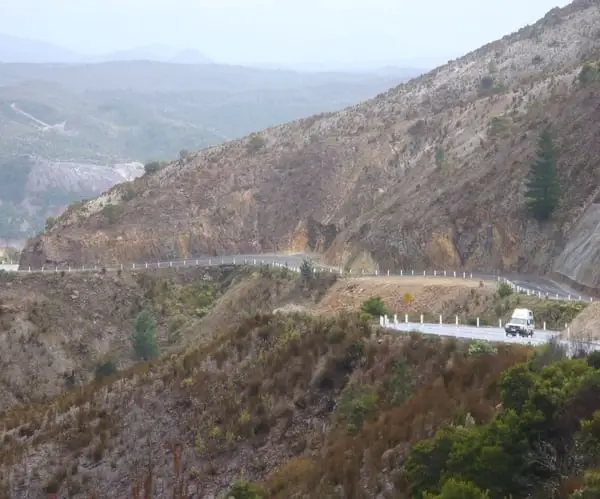 The 90 Bends Road into Queenstown