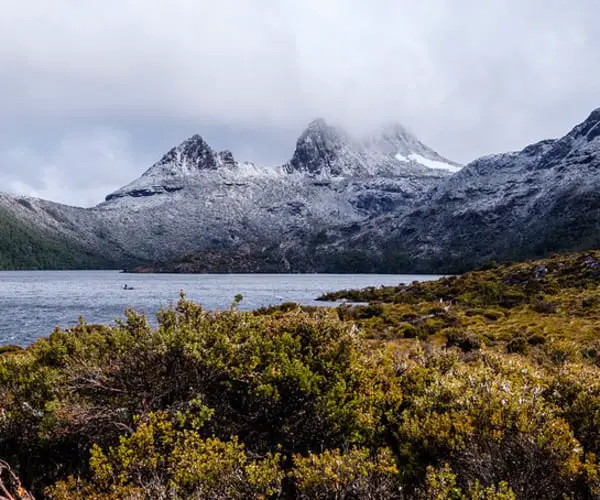 snow at Cradle Mountain in Tasmania