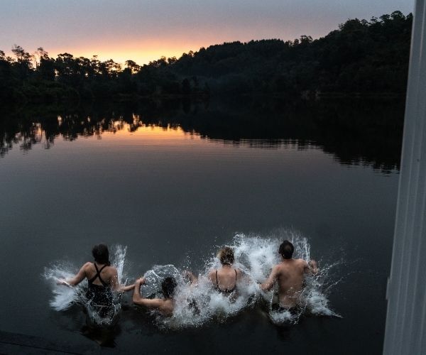 floating sauna unique thing to do