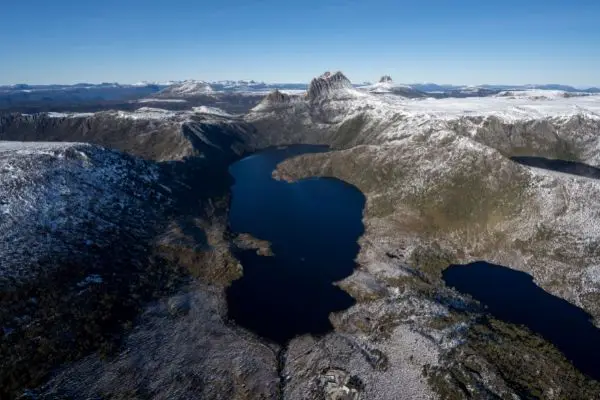 Crater Lake and Dove Lake at Cradle Mountain National Park