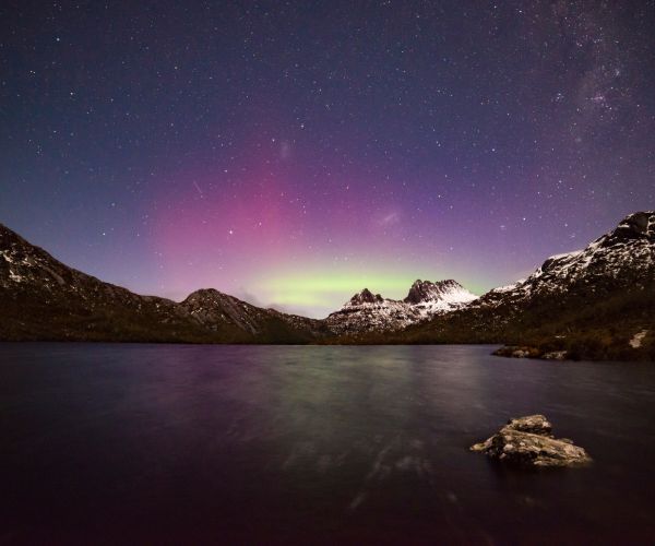 Aurora Australis at Cradle Mountain, Tasmania