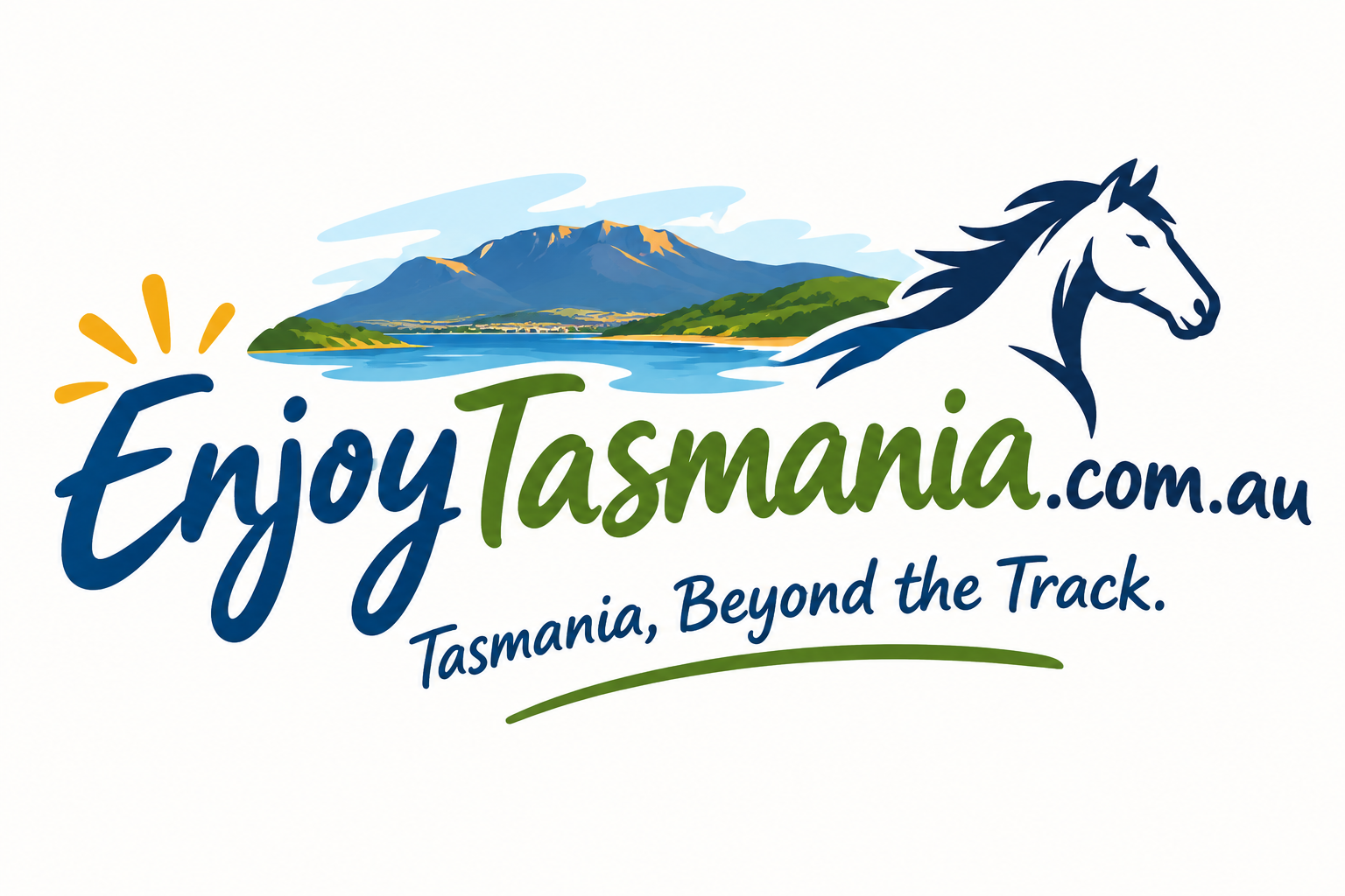 enjoy tasmania scenic travel logo